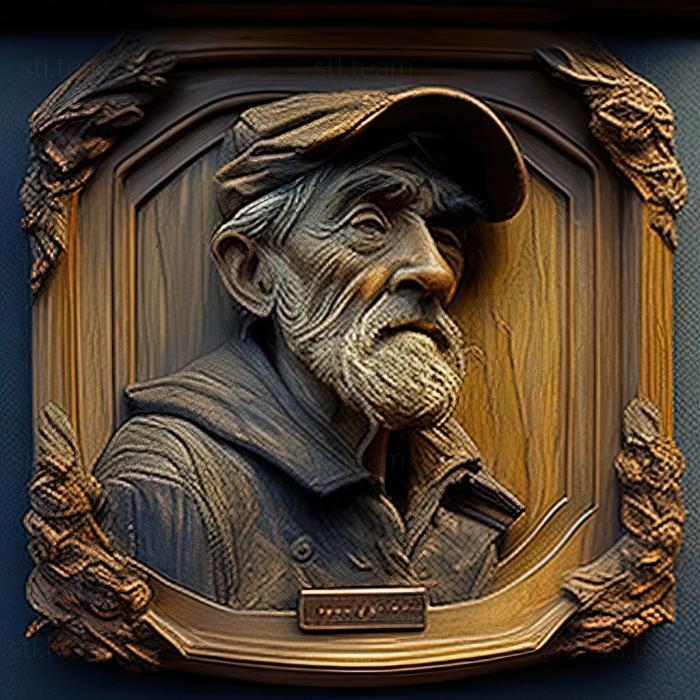 3D model Julius Gary Melchers American artist (STL)